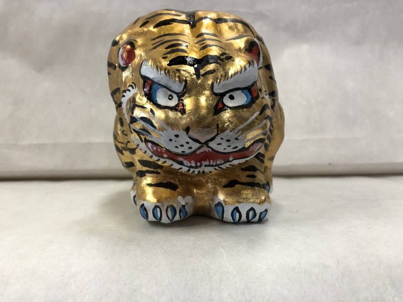 Tigers \u0026Tiger 金箔24K飾り - 工芸品